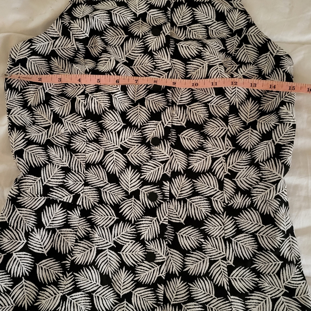 Michael kors A-line printed dress black and white size 2 - Picture 5 of 10
